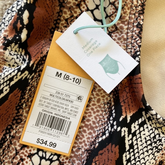 KONA SOL snake print one piece bathing suit - Picture 6 of 8